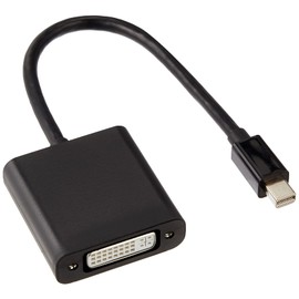 エレコム 変換アダプタ miniDisplayPort-DVI for Mac/Surface/Lenovo ブラック AD-MDPDVIBK