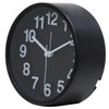 Fujiboeki 99230 Liam Table Clock, Black, Diameter 5.3 inches (13.4