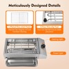 Commercial 1800W 22" Electric Countertop Griddle Grill, Stainless Steel Hot