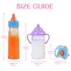Vollence Magic Baby Doll Bottles 3pcs Doll Accessories Toys Kit