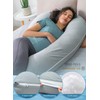 INSEN Cooling Pregnancy Pillow, Maternity Pillow with Soft Tencel Cover,C