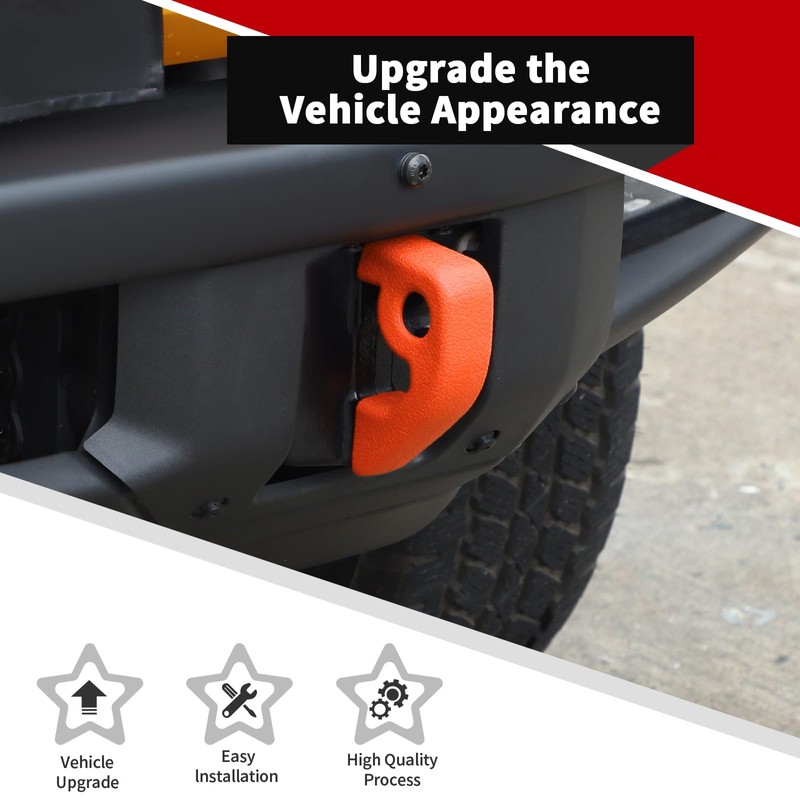 Voodonala for Ford Bronco 2021-2024 Front Tow Hook Cover Car
