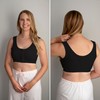 Gentle Touch Surg-Ease Bra in Black with Hook and Loop