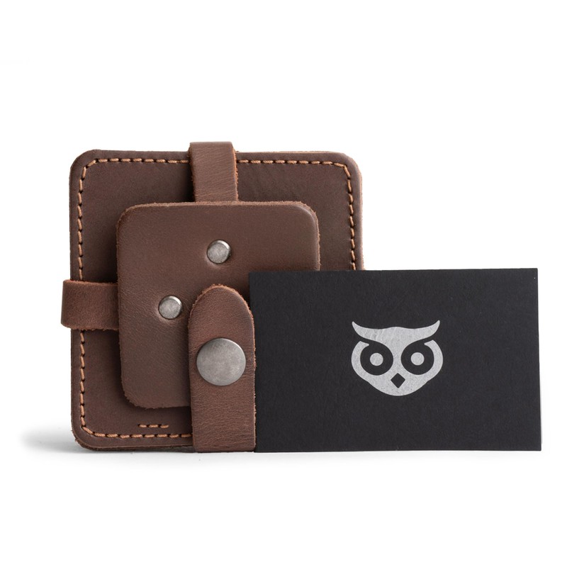 Hide & Drink Leather Coasters Set of 8, Premium Leather