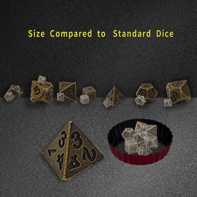 DND Dice Set, 7-Piece DND Dice Set Dice Set for