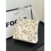 Women's Elegant Floral Fabric Shoulder Bag, Summer Trendy Large Capacity