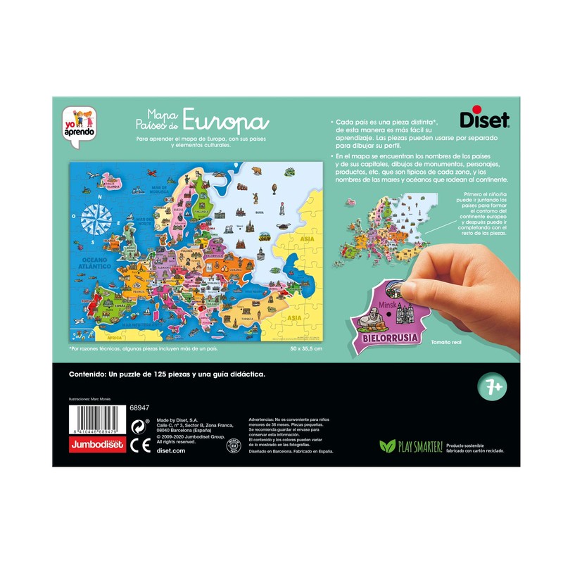 Diset – Toy Educational Countries of Europe (68947)