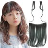 AQUADOLL wgt818-M-SBL Wig Inner Point Collar One-Touch Clip Extensions Medium