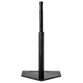 Franklin Sports Batting Tee - MLB Industrial Grade Batting Tee - Heavy Duty Baseball and Softball Hitting Tee - Great for Teeball - Adjustable Height, Black