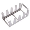 BBQ Skewer Rack Lightweight Portable Sturdy Structure Stainless Steel Wear
