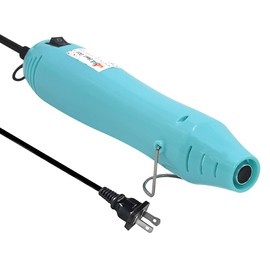 Heat gun mofa Resin Mini Heat Gun,6.6ft Cable 300W Heat Gun for Crafts,Acrylic Paint Dryer Multi-Purpose Electric Heating Nozzle (Blue)
