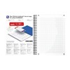 Oxford 1 x A5 Squared Spiral Notebook - Oceanis Recycled