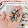 PATIKIL European Large Hole Beads, 120 Pcs Rhinestone Sparkle Crystal
