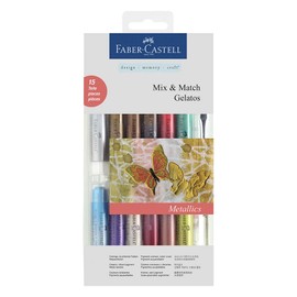 Faber-Castell Gelatos Mix and Match Crayon - Metallic Set of 12