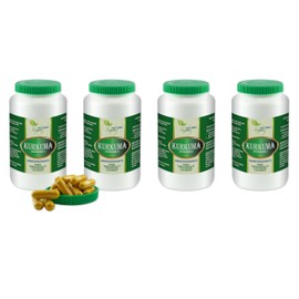 VITA IDEAL VEGAN® KURKUMA - Wurzel 4x 360 KAPSELN - Curcuma - Kurcuma - Curkuma - Tagesportion 1000 mg KURKUMAWURZEL reines Pulver. Natürlich, pflanzlich & ohne Zusatzstoffe.