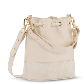 Expatrié Handtasche Damen Klein Beige - Sarah Small - Crossbody Schultertasche aus Veganem Leder - Elegante Kleine Umhängetasche für Freizeit - Mini Tasche mit abnehmbarem Schultergurt
