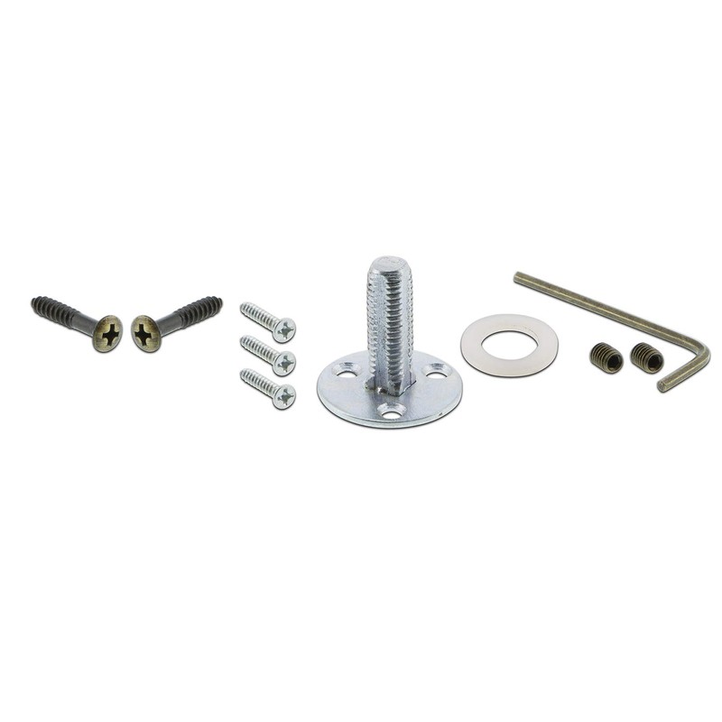 Nostalgic Warehouse Egg & Dart Plate with Keyhole Deco Knob,