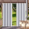 Outdoor Curtain Weatherproof with Eyelets Top and Bottom Outdoor Curtains