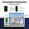 Battery Charger for C D AA AAA 9V Ni-MH Ni-CD