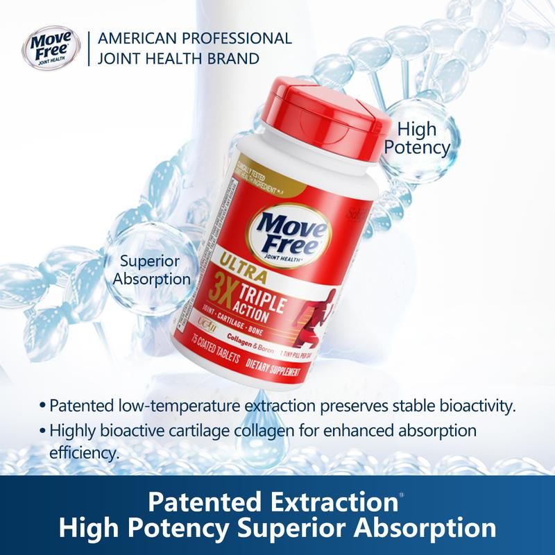 Move Free Ultra Triple Action Joint Supplement, 2 Bottles (75
