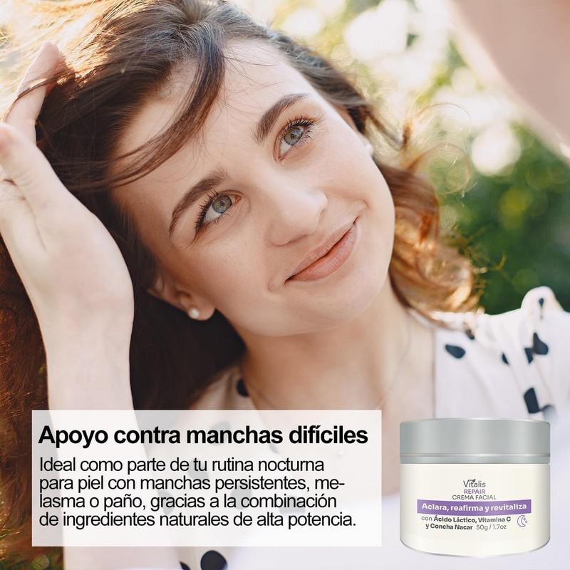 Crema Despigmentante de Noche Antiedad y Antimanchas Oscuras, 50g