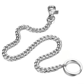 Schlüsselkette Hose Edelstahl, Wallet Sicherheitskette, Lange Hosenkette für Herren, Duty Biker Geldbörsenkette, Schlusselbandkette Portemonnaie Kette