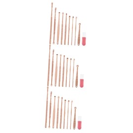 NOLITOY 3 Sets Accumulated Remover Material Smooth Polished Tools Relief Ear Itching Portable Ear Scoop