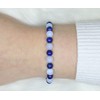 Innere Ruhe-Energiearmband aus blauem Spitzenachat und Lapislazuli - 6mm Perlen
