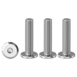 Drenky 20 viti a testa piatta con sei pannelli cava M4 x 25 mm bulloni a testa piatta esagonale in acciaio inox A2 V2A Viti a testa cilindrica esagonale a flangia bulloni a brugola