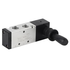 Manual Air Valve, 5 Pin 3 Position Pneumatic Valve 0~0.8 MPa Hand Lever Valve (4H330-10) Air Control Valve
