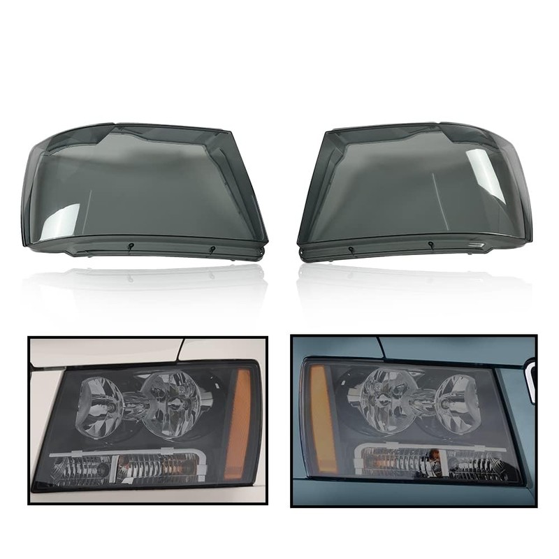 G-PLUS Headlight Lamps Protector Clear Lens Cover Compatible with Chevy