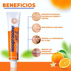 Crema Vitamina C En Gel Neoprosone Despigmentante Aclarante Antimanchas - Con Vitamina C Alfa Arbutina -cuidado De La Piel - 30 Ml