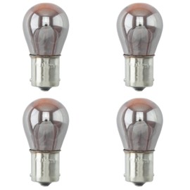 Chrome 4X Light Bulb 1156 BAU15S 21W Turn Signal Blinker Single Filament Lamp