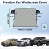 ZOIBV Outdoor Frost Snow Front Windscreen Wrap Cover Fit for