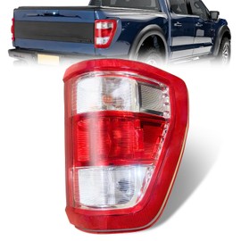 Right Passenger Side Tail Light Rear Lamp Assembly Compatible with Ford F150 F-150 XL 2021 2022 2023 With Bulbs and Harness Included ML3Z13404E