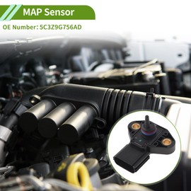 X AUTOHAUX Manifold Absolute Pressure MAP Sensor for Ford Explorer Sport TRAC 2004-2010 No.5C3Z9G756AD 1 Pc