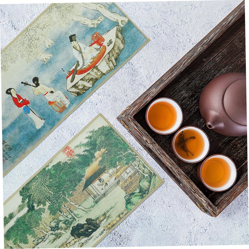 ABOOFAN 2Pcs Thick Absorbent Tea Towel Chinese Style Teapot Mat
