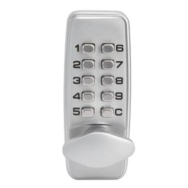 LOCADENCE Mechanical Door Locks, Waterproof Fireproof Zinc Alloy Intelligent Keyless Entry Door Lock with Handle for Home Office Gates Parking Lots