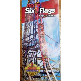 Park Map: Six Flags Great America 2015 - Gurnee, IL