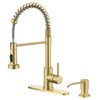 SOEBIZ Kitchen Faucet with Soap Dispenser, 2-Mode Sprayer