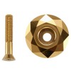 LTronics Bike Bicycle Diamond Headset Cap with Bolt - Golden