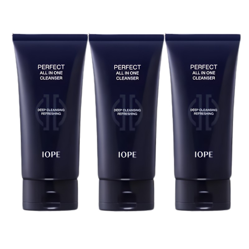 IOPE Men Perfect All-in-One Cleanser 125g, 3 units / 아이오페
