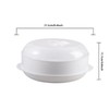 Plastic 1-Tier Microwave Steamer Heating Steamer, Vegetable Steamer for Cooking