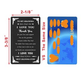 Levole Nana Gifts Grandma Card - Grandma Christmas Card, Best Grandma Ever Grandmother Wallet Card, Grandma Gifts for Birthday Christmas Valentines