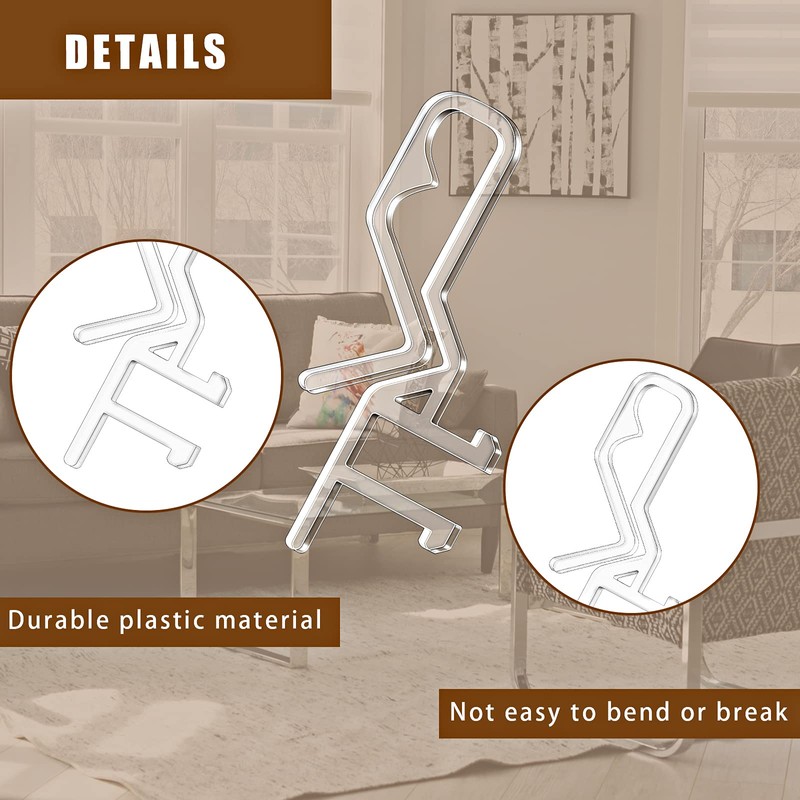 Hidden Valance Clips Clear Plastic Valance Clips for Horizontal Blind