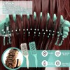 Cepillo Para Cabello Rizado 2 Piezas, Peine Desenredante Antitirones, Cepillo