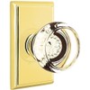 Providence Door Set with Georgetown Crystal Knobs Privacy in Polished