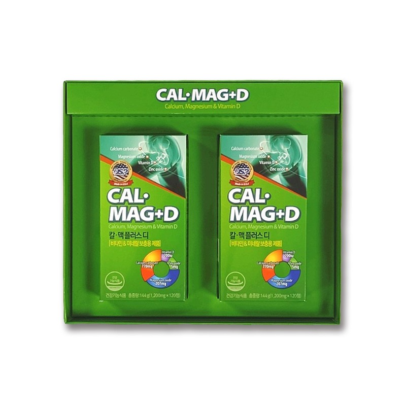 Cal-Mac Plus D Calcium Magnesium Cal-Mac 120 Tablets / 칼맥플러스디