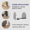 JUBEST Sliding Barn Door Floor Guide, Floor Mounted Sliding Door