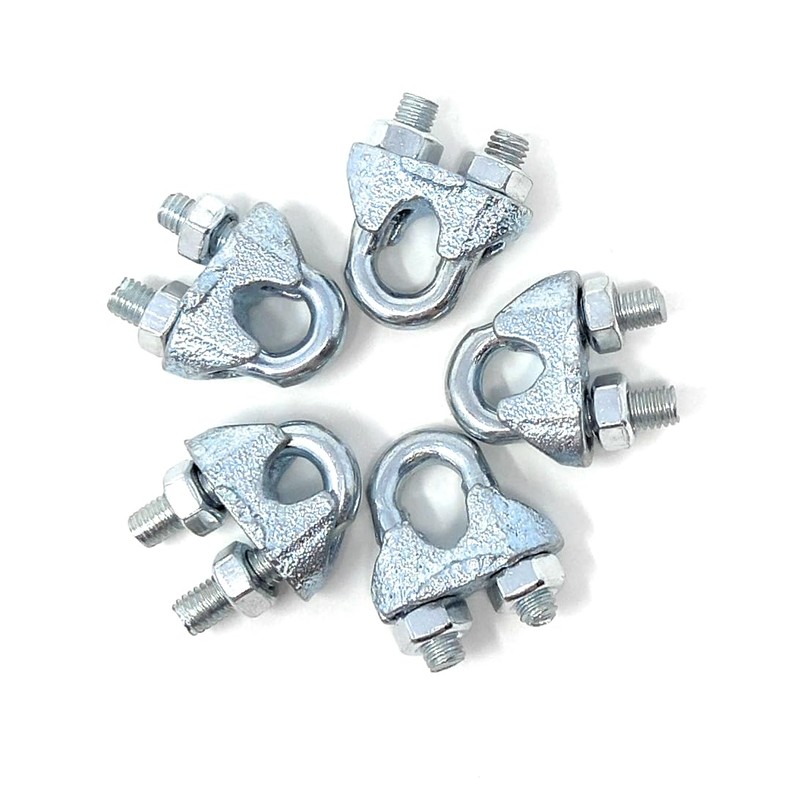 10Pcs. Wire Rope Clamp U-Shape Cable Clip – Steel Saddle